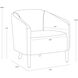 Sheva San Remo Winter Cloud / Antonio Charcoal Armchair