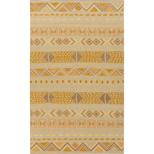 Nomad 132 X 96 inch Khaki, Butter, Dark Brown Rug