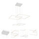 Squared LED 30.5 inch White Pendant Ceiling Light