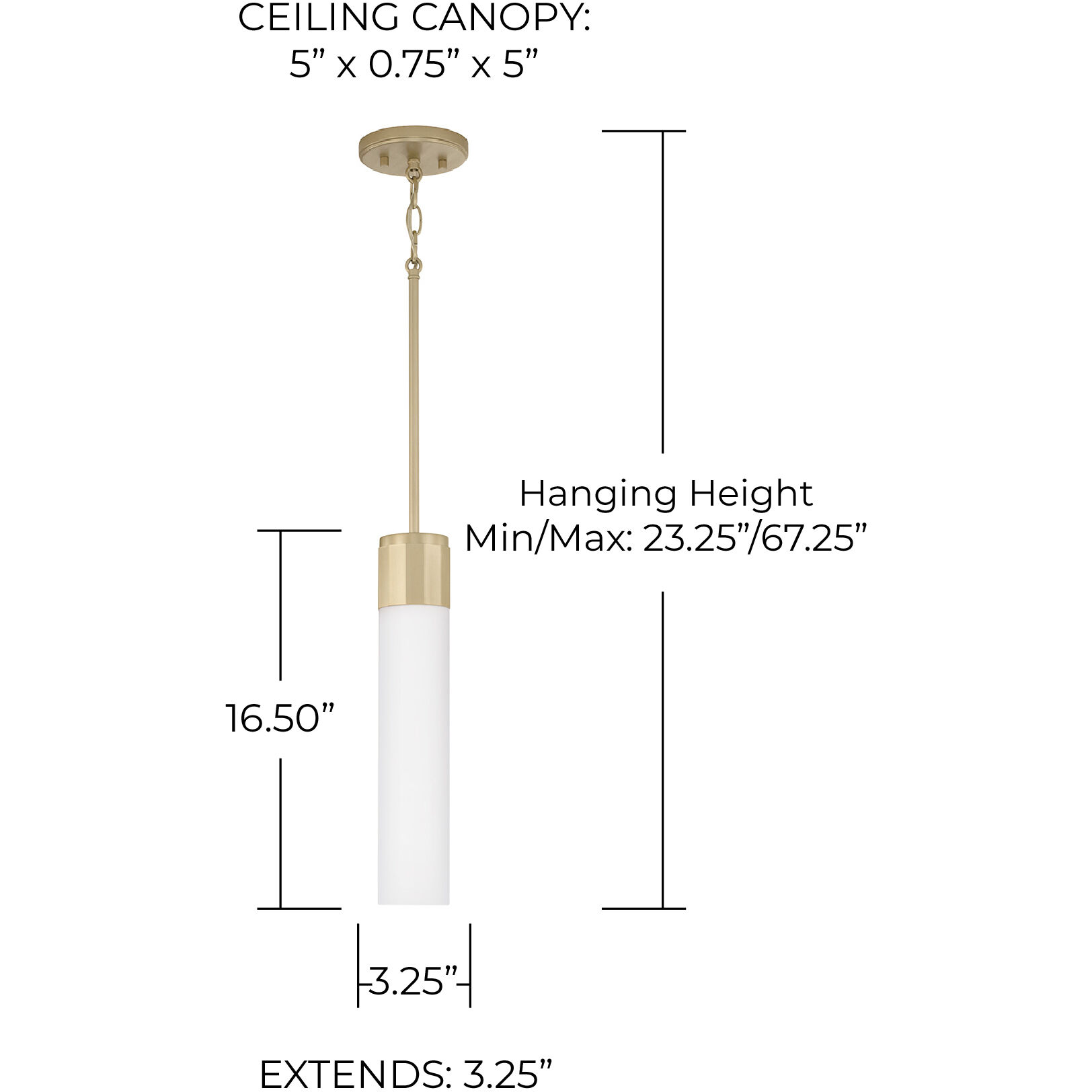 Sutton 1 Light 3 inch Soft Gold Pendant Ceiling Light