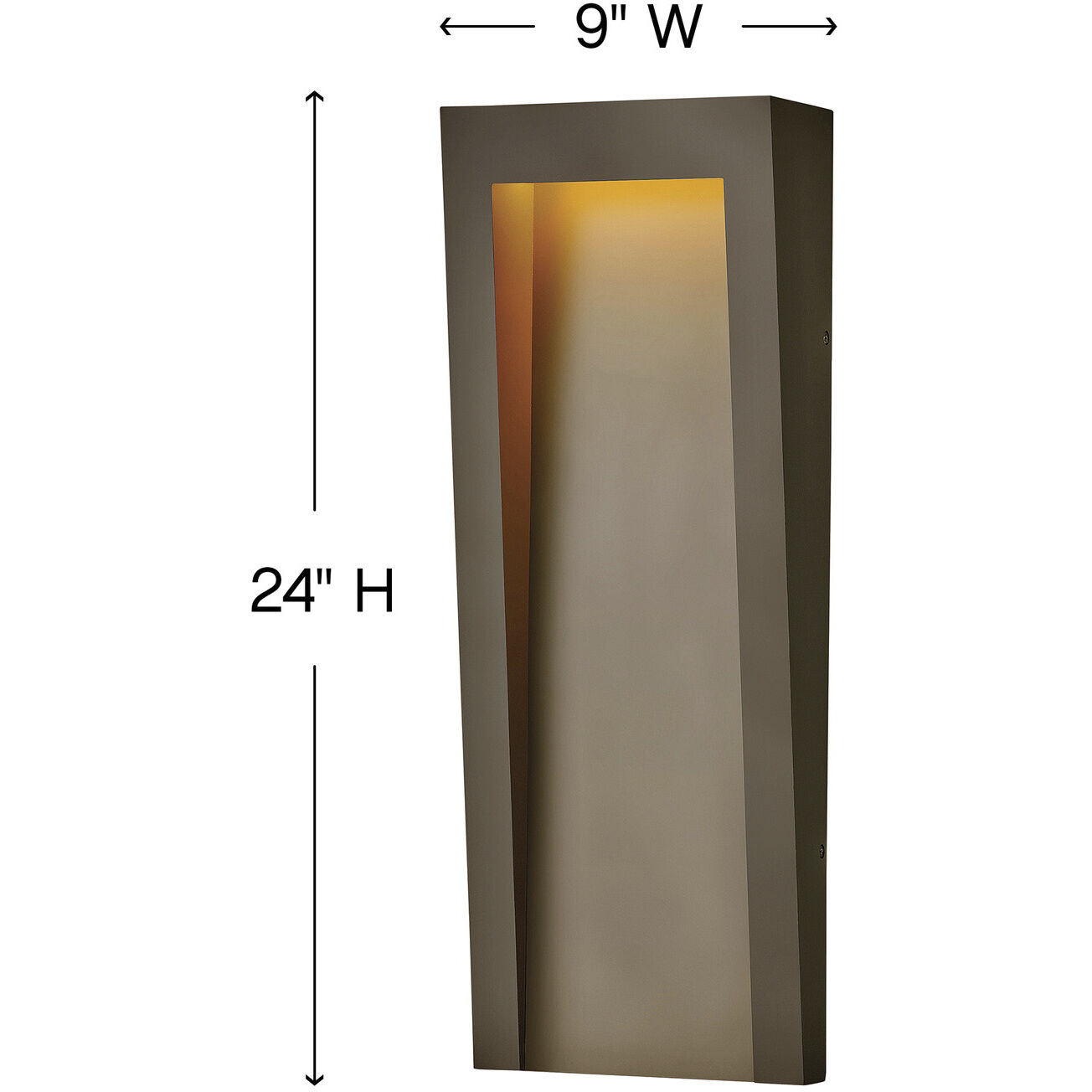 Coastal Elements Taper LED 24 inch Textured Oil Rubbed Bronze Outdoor Wall Mount Lantern