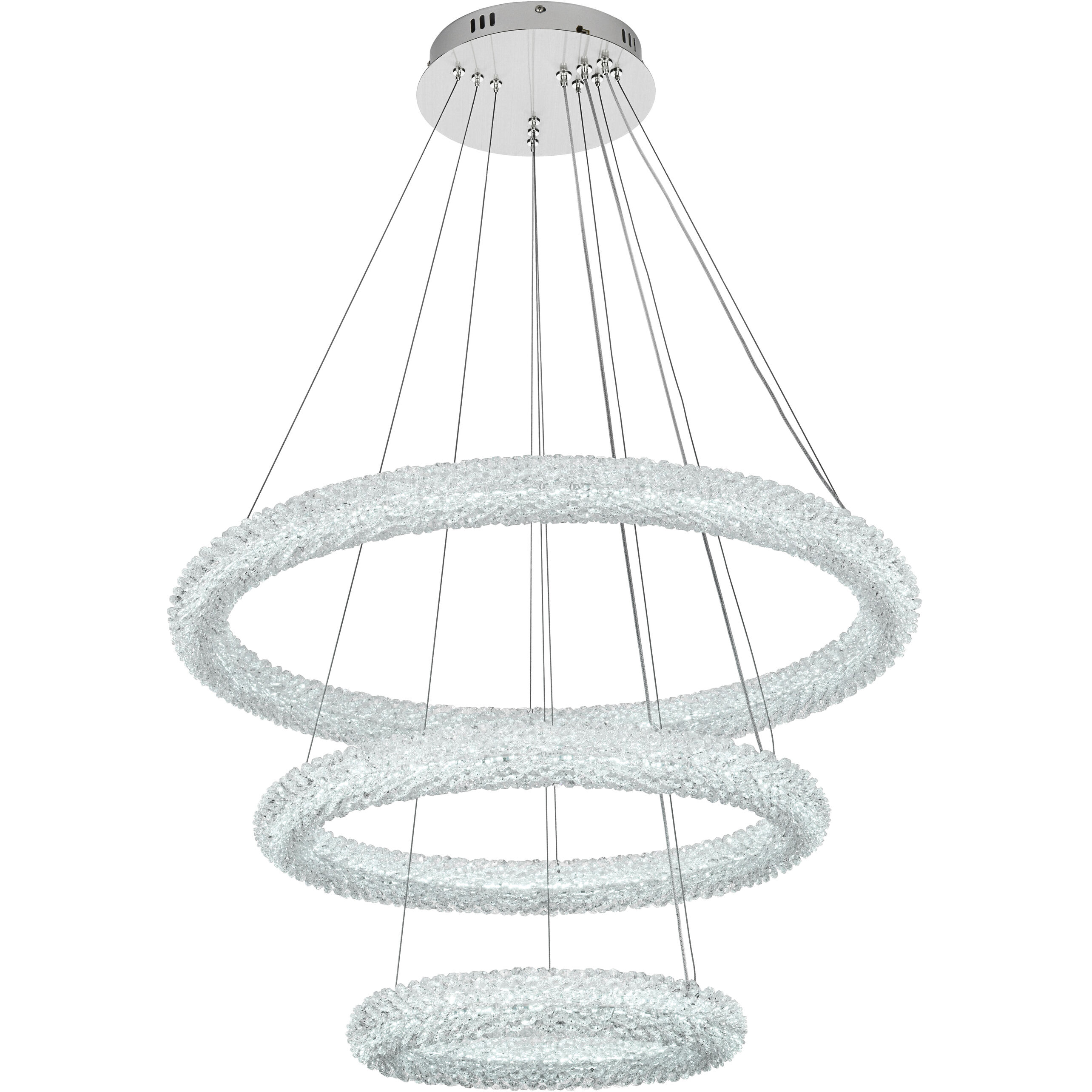 Bowen 3 Light 32 inch Chrome Chandelier Ceiling Light