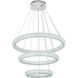 Bowen 3 Light 32 inch Chrome Chandelier Ceiling Light