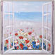Spring Air Red-Blush-Beige-Blue-and White Multi-Color Wall Art