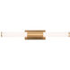 Dax 2 Light 36 inch Satin Brass ADA Vanity Light Wall Light