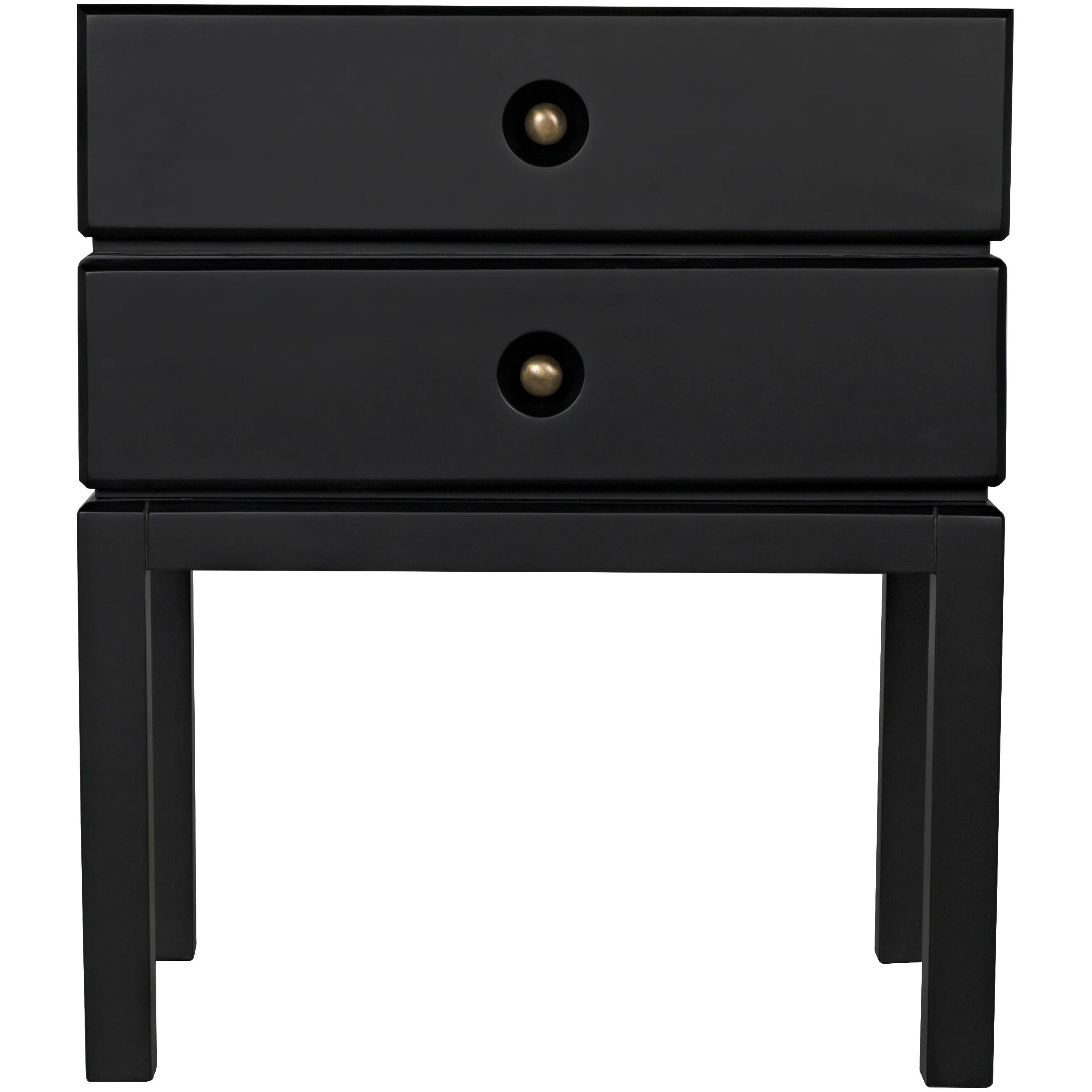 Andras 28 X 24 inch Black Side Table