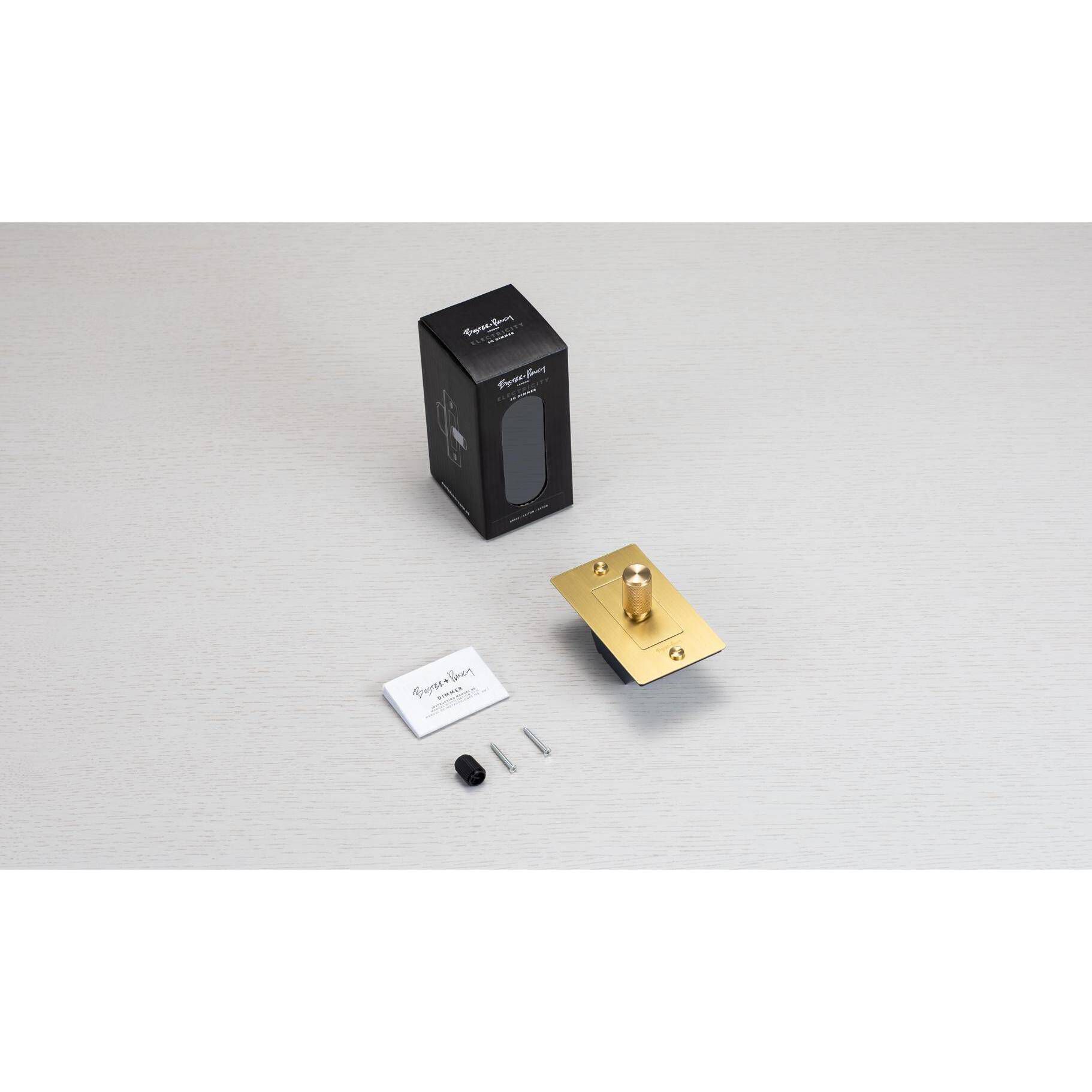 1G 110-120 Brass Dimmer Switch, Incandescent