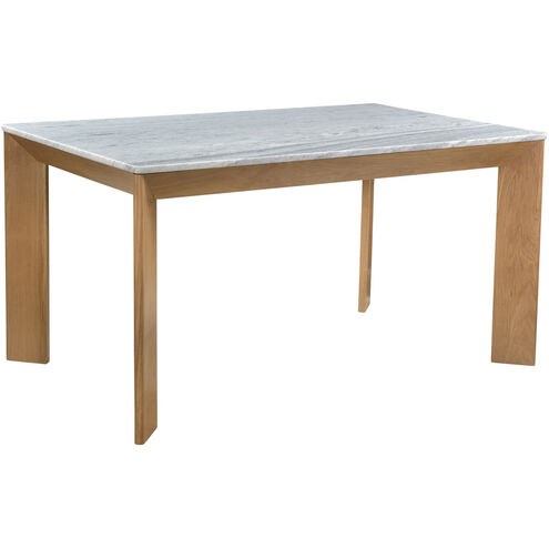 Angle 60 X 38 inch White Dining Table