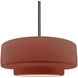 Radiance 1 Light 14.5 inch Canyon Clay and Brushed Nickel Pendant Ceiling Light