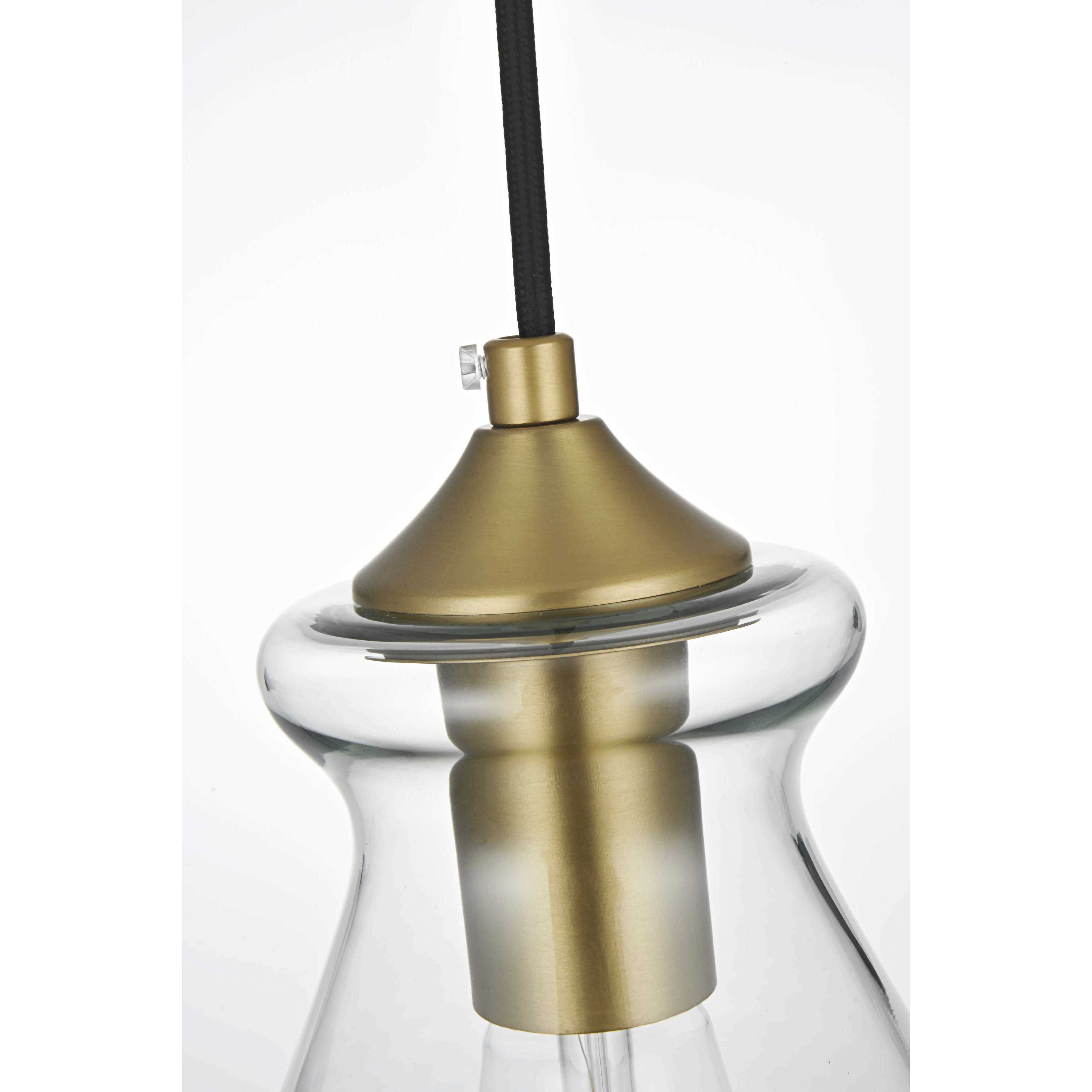 Destry 1 Light 8 inch Satin Gold Pendant Ceiling Light