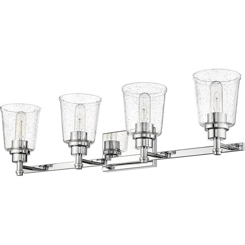 Bohin 4 Light 32 inch Chrome Vanity Wall Light