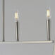 Arden 6 Light 48 inch Satin Nickel Linear Pendant Ceiling Light