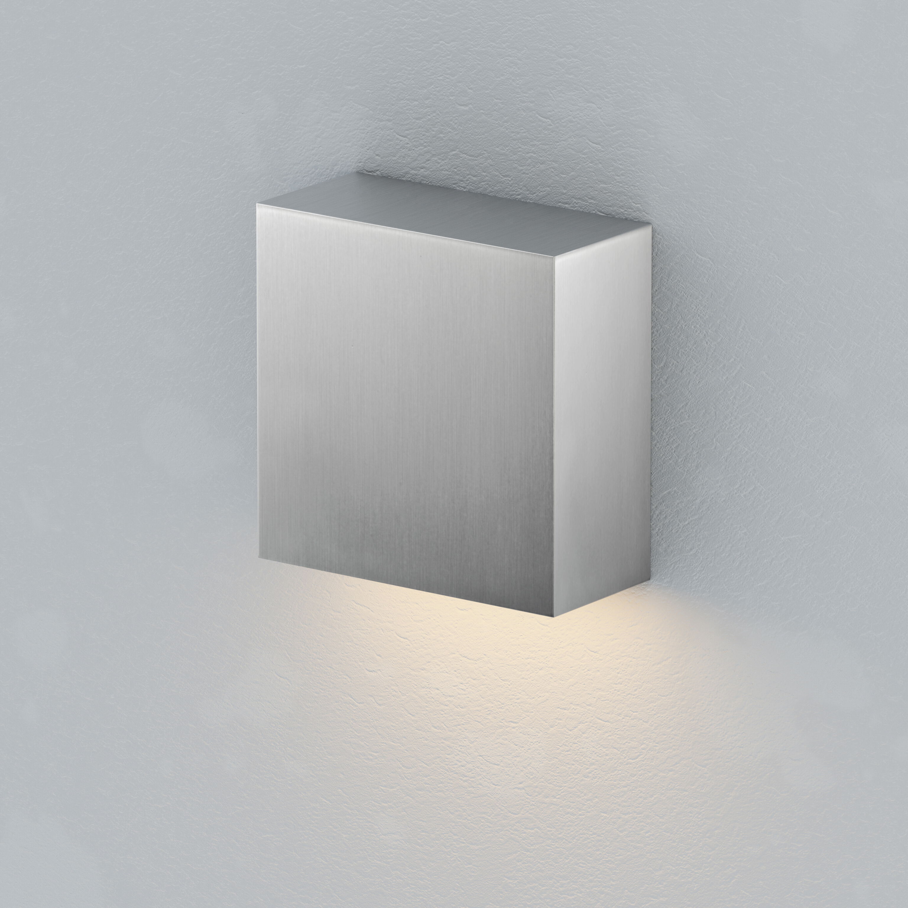 Cubed LED 5.5 inch Satin Aluminum Outdoor Wall Sconce