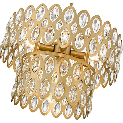Dealey 5 Light 16 inch Heirloom Brass Pendant Ceiling Light