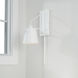 Alden 1 Light 6.75 inch Matte White Sconce Wall Light