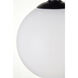 Baxter 1 Light 8 inch Black Flush Mount Ceiling Light