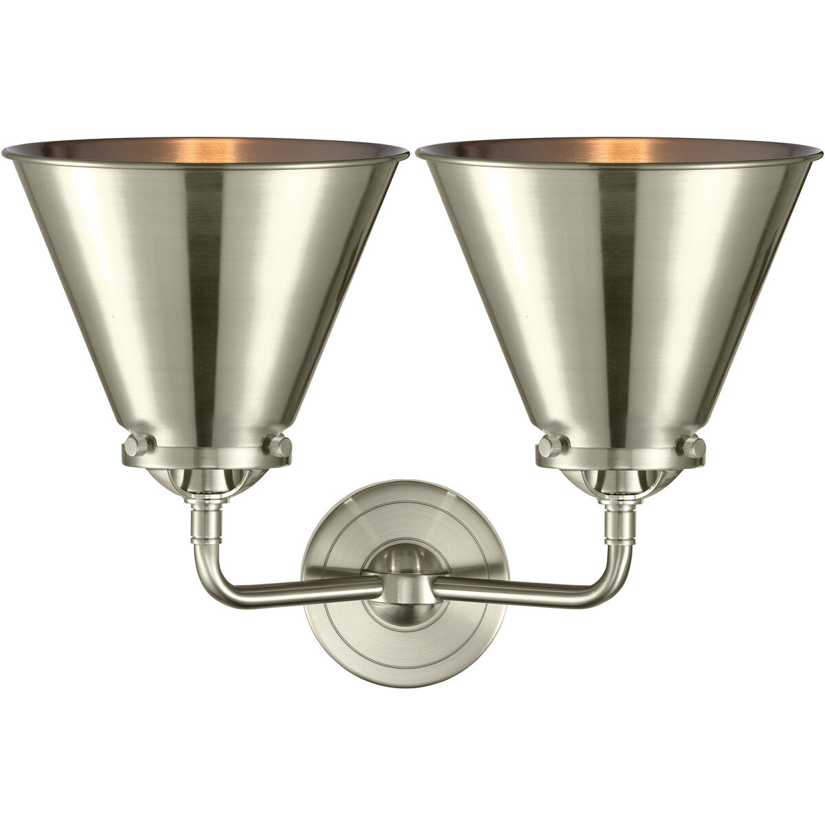 Nouveau Appalachian LED 16 inch Brushed Satin Nickel Bath Vanity Light Wall Light, Nouveau