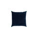 Velvet Poms 18 X 18 inch Navy and Grass Green Throw Pillow