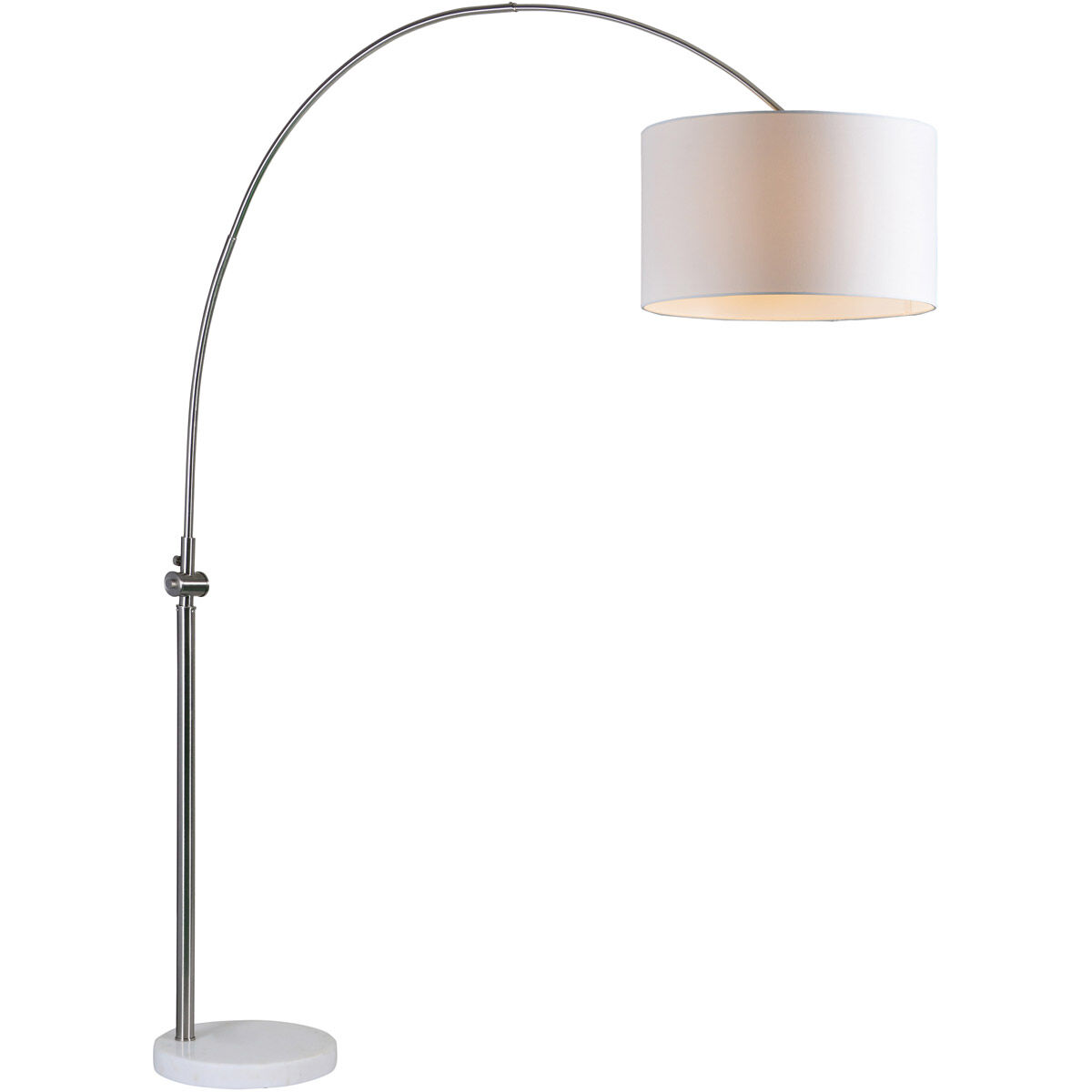 Cassell 82.5 inch 100 watt Brushed Nickel Floor Lamp Portable Light, Small