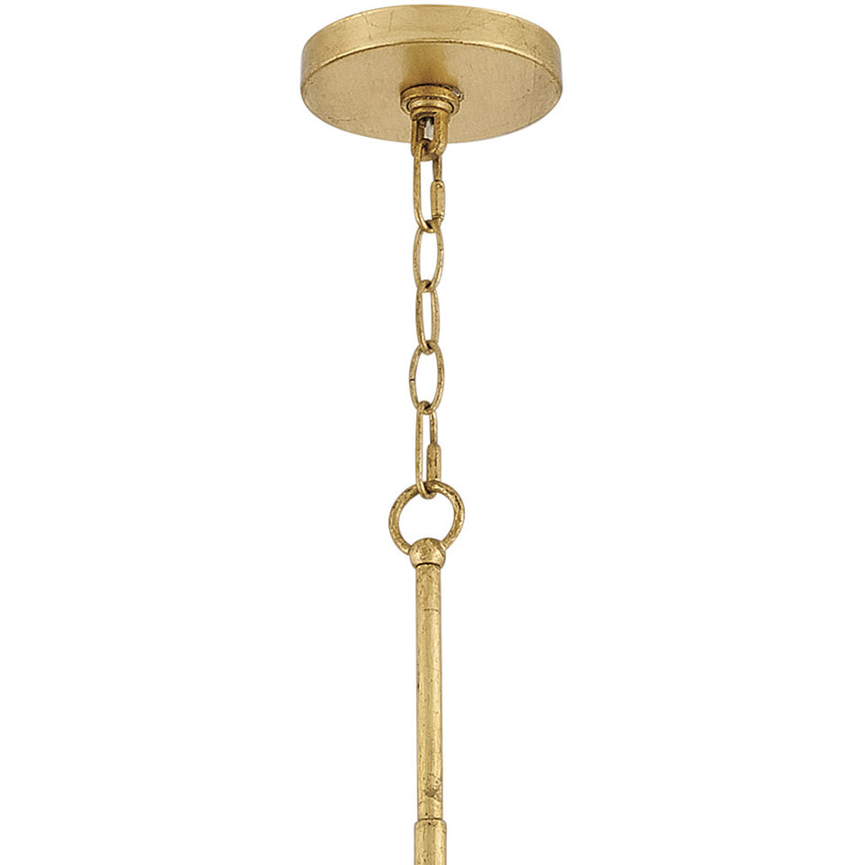 Leona 8 Light 49 inch Distressed Brass Chandelier Ceiling Light
