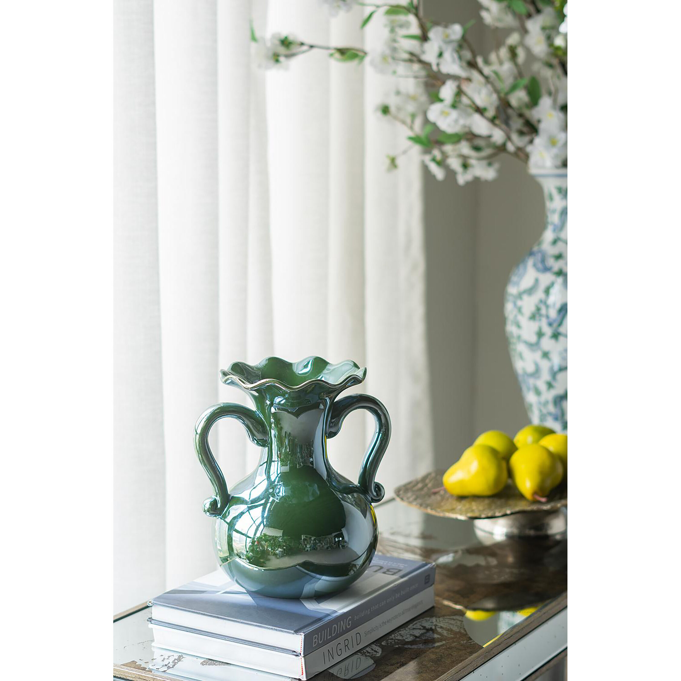 Electric 9.4 X 7.1 inch Vase