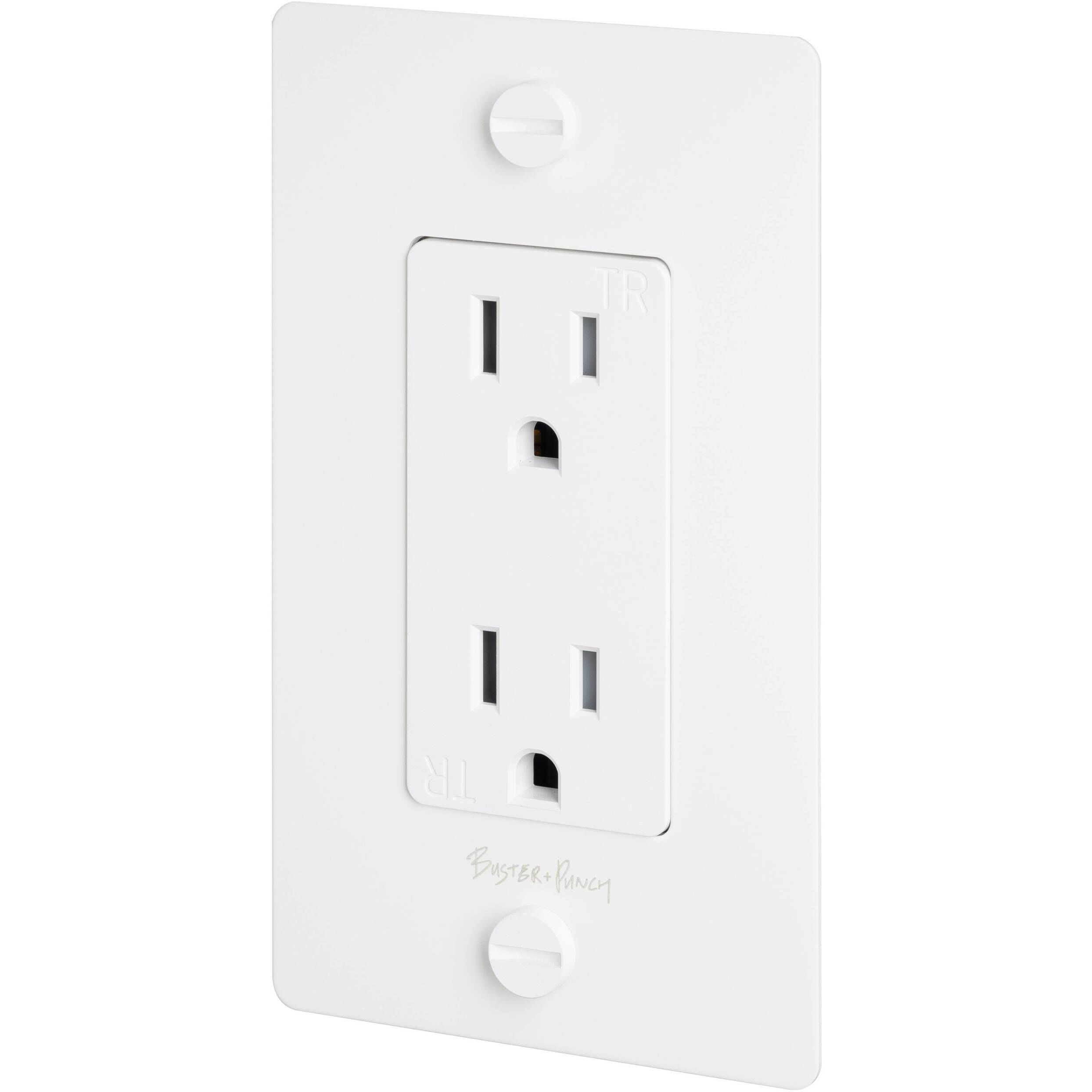 1G Duplex 125 White Outlet