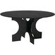 Element 59 X 59 inch Matte Black Dining Table