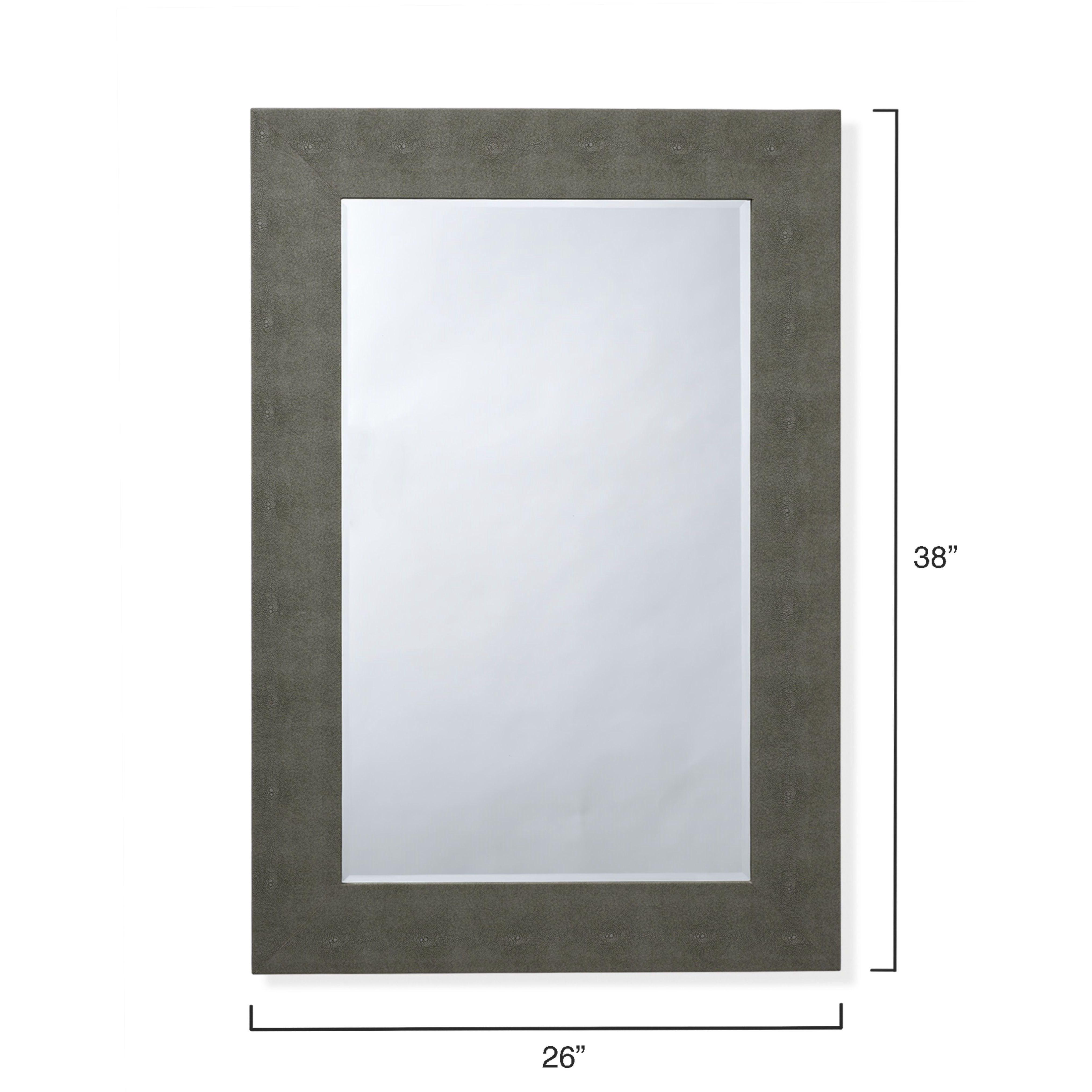 Structure 38 X 26 inch Grey Mirror