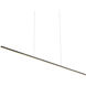 Vega Minor LED 60 inch Black Linear Pendant Ceiling Light