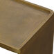 Derwent 20 X 19 inch Antique Brass Side Table