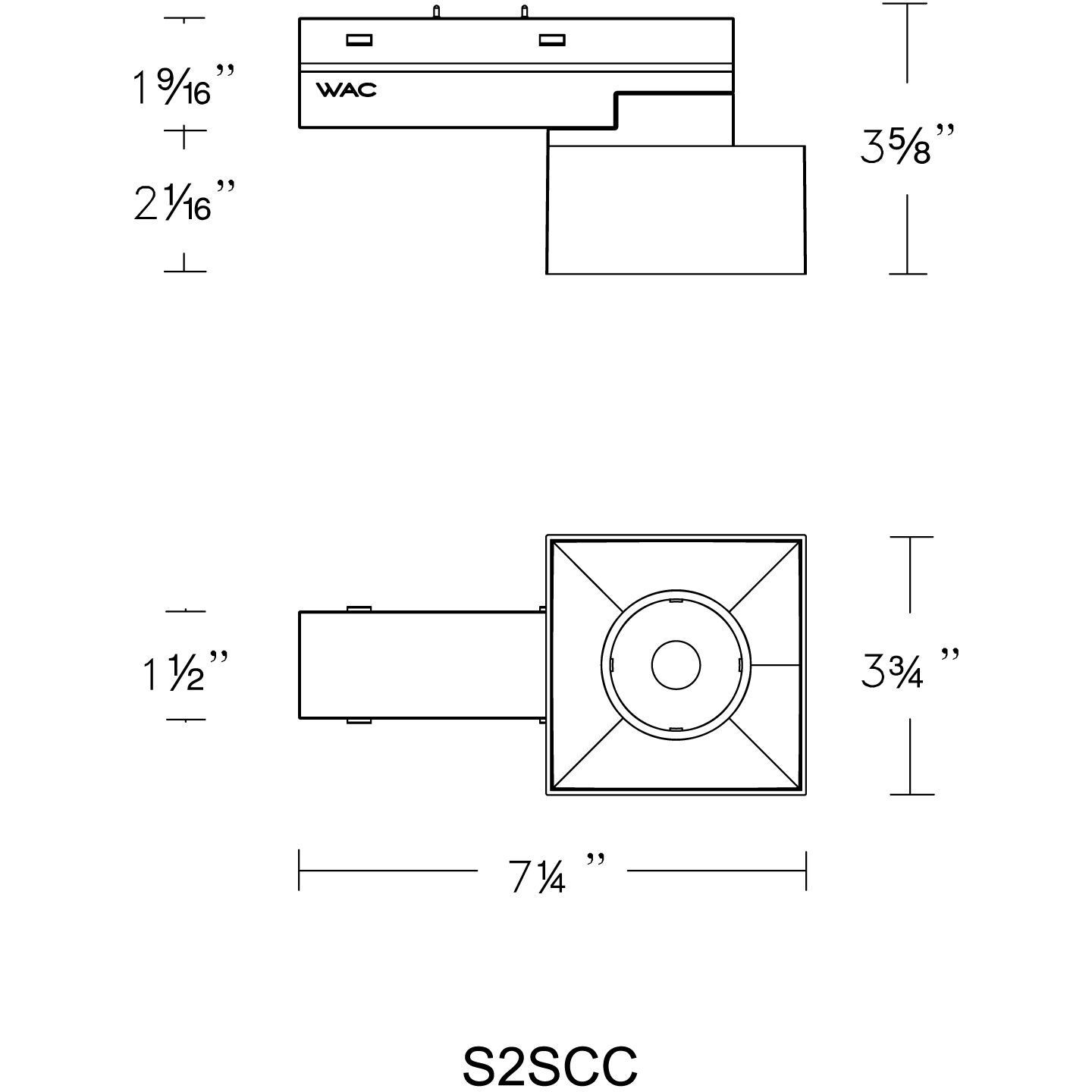 Ventrix 1 Light 48 Black Track Fixtures Ceiling Light