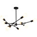 Canada 9 Light 30.8 inch Matte Black Chandelier Ceiling Light