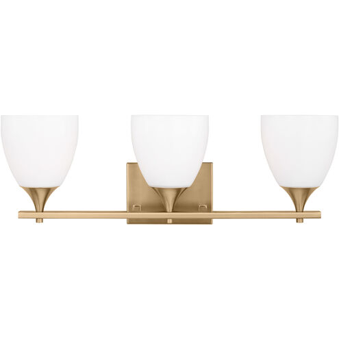 Drew & Jonathan Toffino 3 Light 26 inch Satin Brass Wall Bath Fixture Wall Light