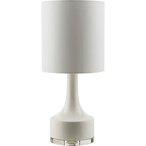 Farris 24.5 inch 100 watt White Table Lamp Portable Light
