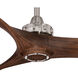 Aviation 60 inch Brushed Nickel/Medium Maple with Medium Maple Blades Ceiling Fan
