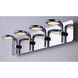 Cobra LED 28.25 inch Polished Chrome Bath Vanity Light Wall Light