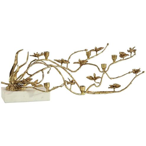 Orchids in Bloom 31.5 X 10.5 inch Candleholder, Large