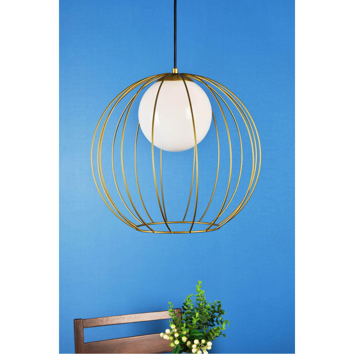 Wetzel 1 Light 16 inch Brass Pendant Ceiling Light