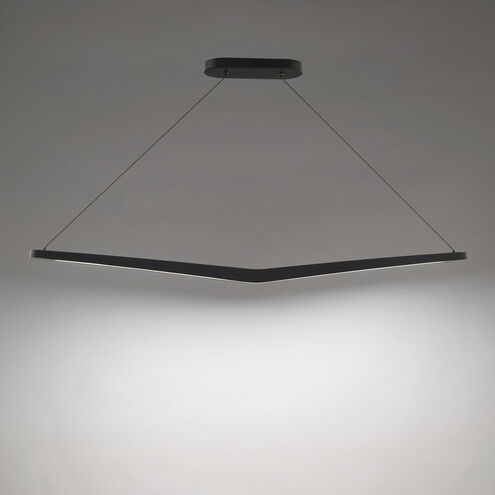 Alleron Linear Pendant Ceiling Light in 4000K, Black, dweLED