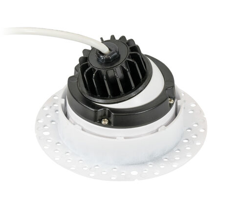 Miniature White Downlight, Gimbal Trimless Recessed