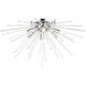 Utopia 6 Light 26 inch Polished Chrome Flush Mount Ceiling Light