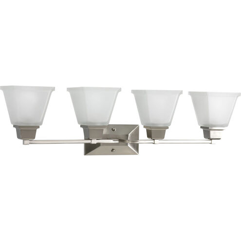 North Park 4 Light 32 inch Brushed Nickel Bath Vanity Wall Light