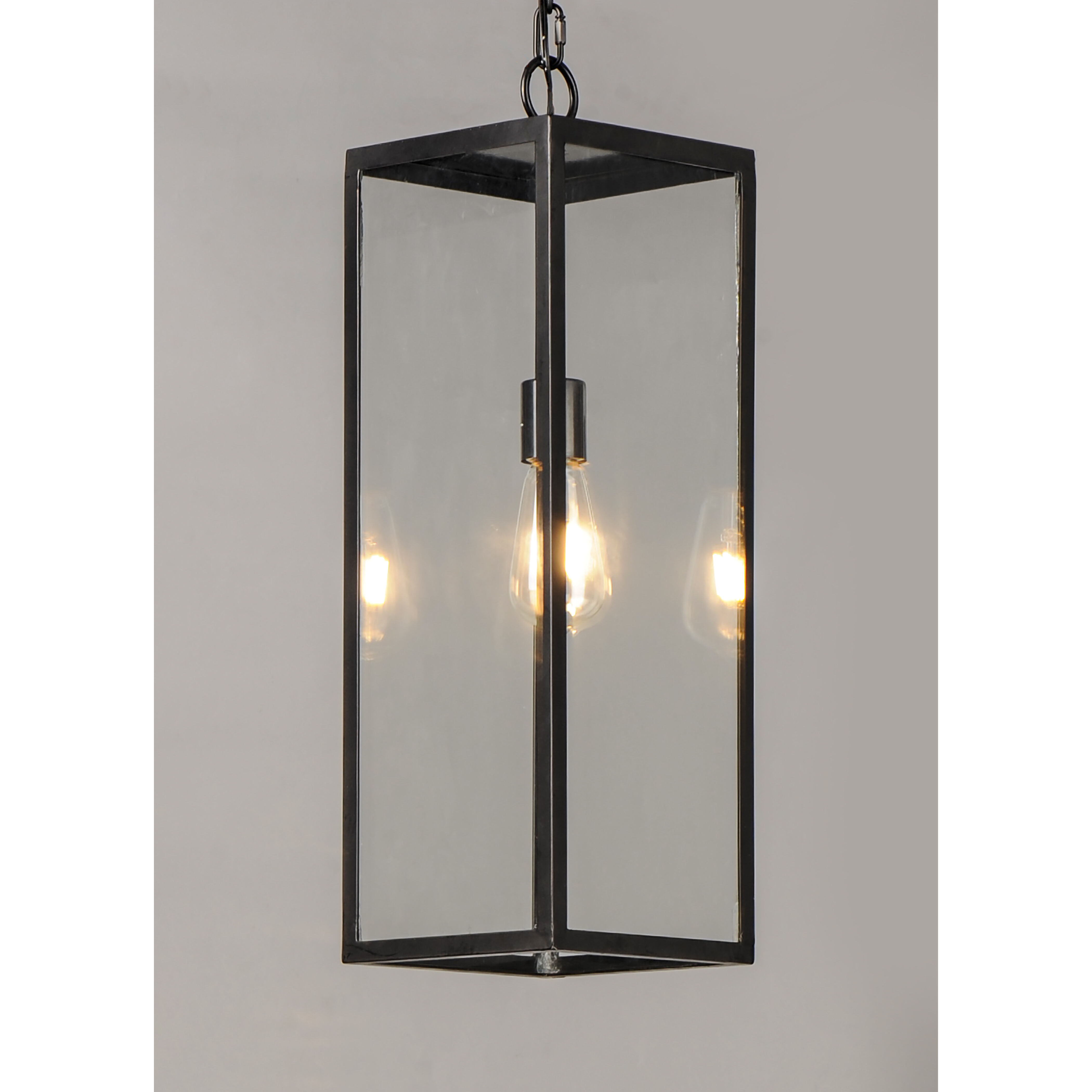 Catalina 1 Light 7 inch Dark Bronze Outdoor Hanging Lantern