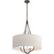 Loop 4 Light 28 inch Bronze and Black Pendant Ceiling Light in Bronze/Black, Flax