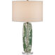 Zowan 29.25 inch 150 watt Green and Cream and Clear Table Lamp Portable Light