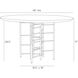 Enito 48 inch Smoke Oak Wood and Blackened Iron Entry Table
