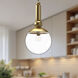 Alora Mood Delilah Pendant Ceiling Light in Brushed Gold