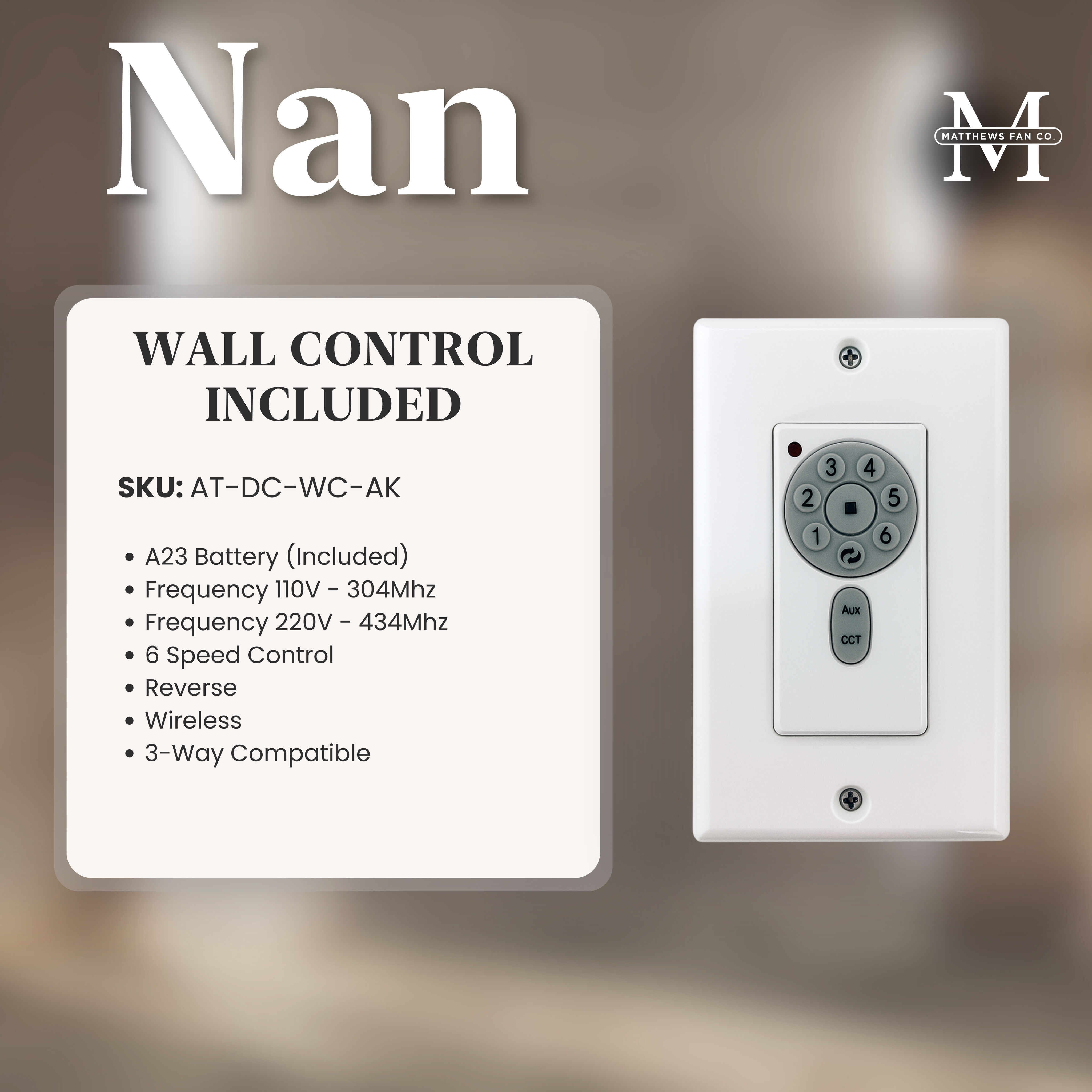 Atlas Nan 42 inch Textured Bronze with Walnut Tone Blades Ceiling Fan