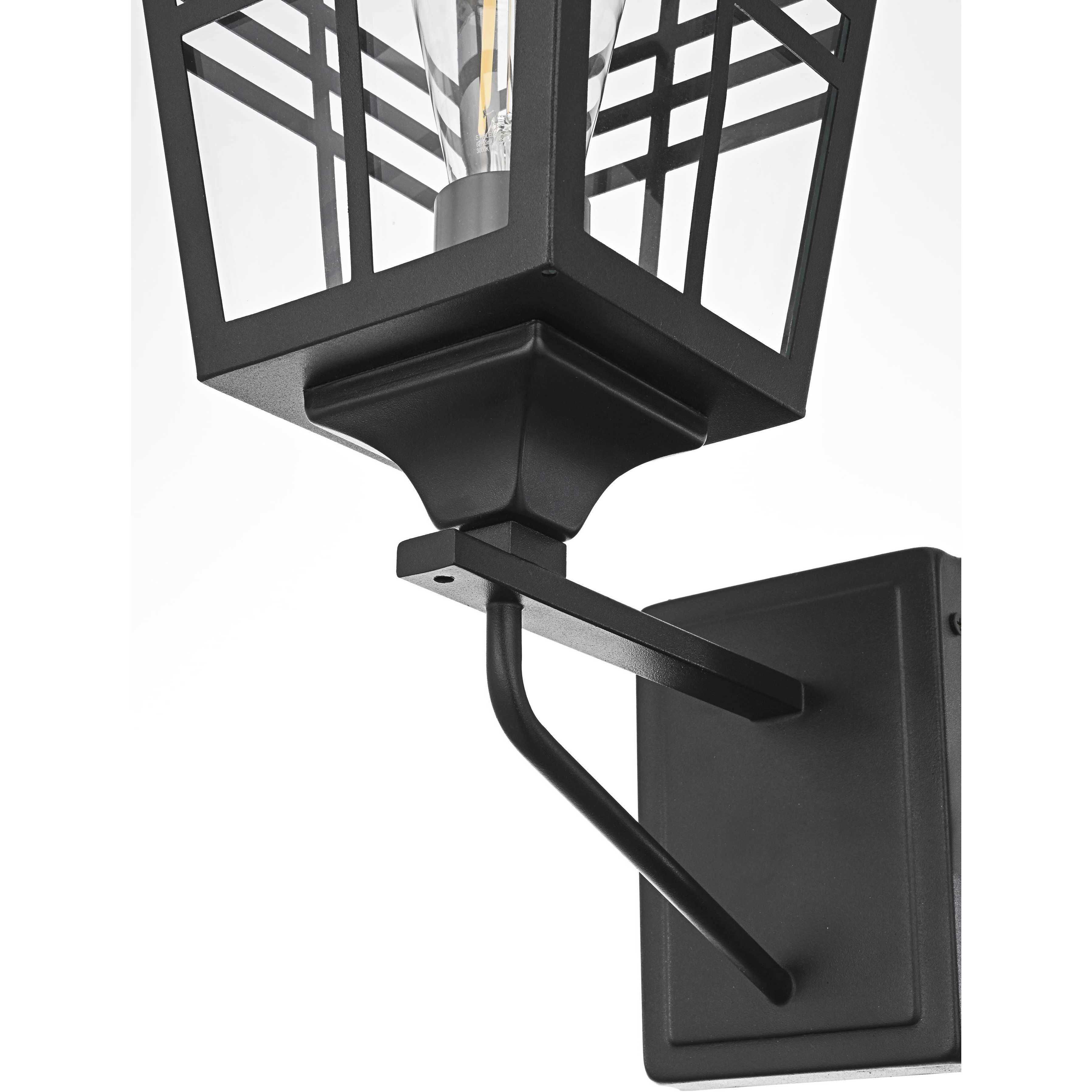 Macon 1 Light 19.5 inch Black Outdoor Wall Sconce