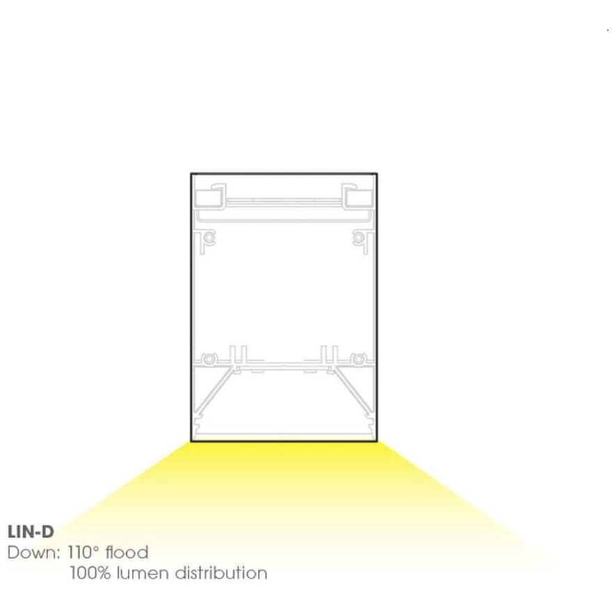 LIN LED 48 inch White Indoor Linear Pendant Ceiling Light